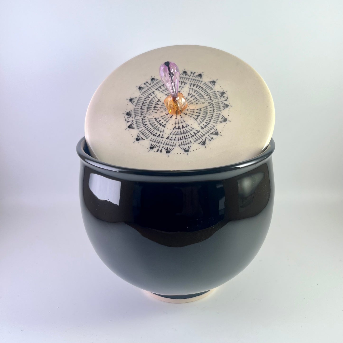 Black Box with Ornamental Lid Small