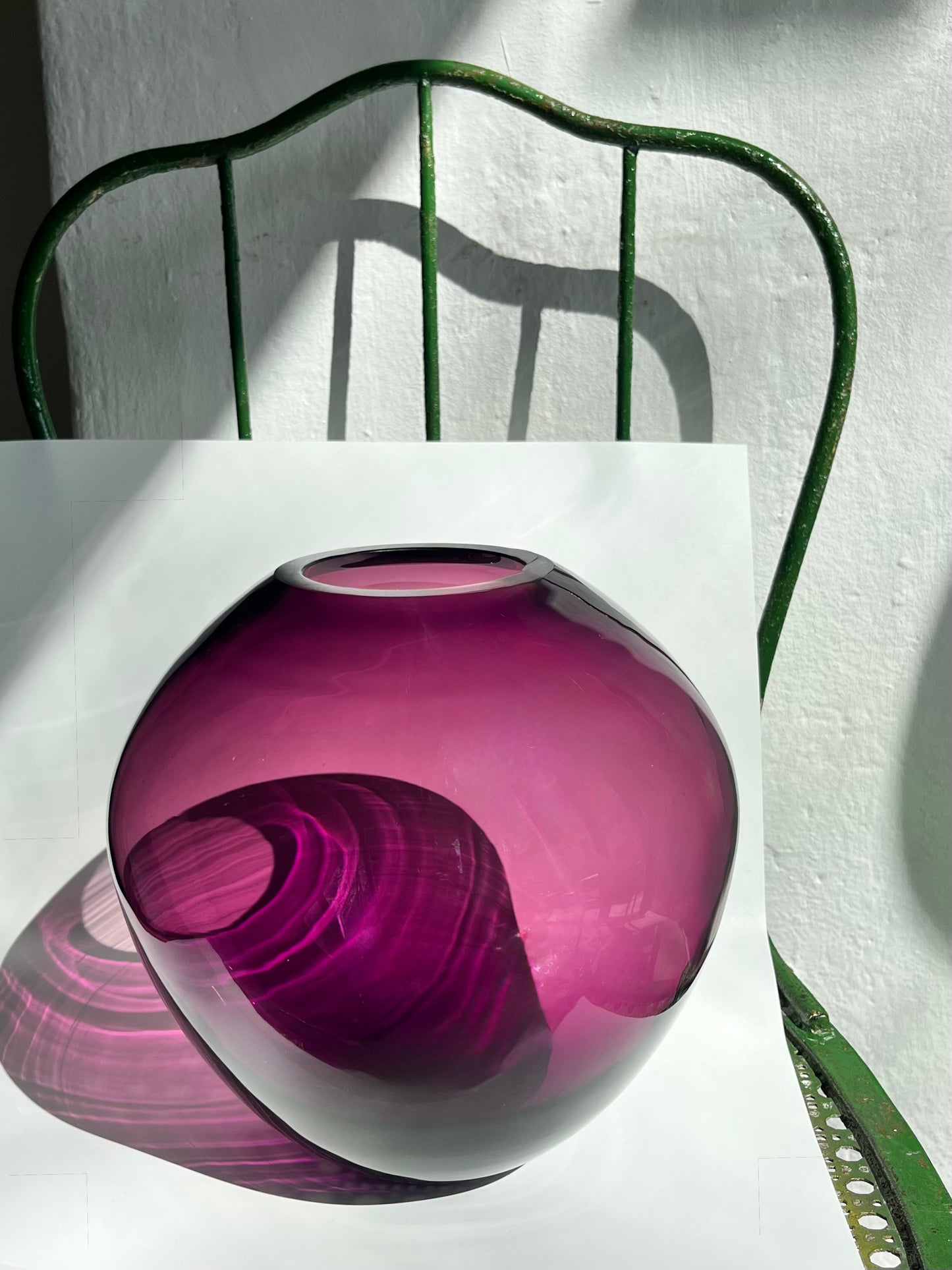 Glass Vase THEA Color: Amethyst