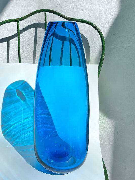 Glass Vase FEDERICA Color: Aqua Mare