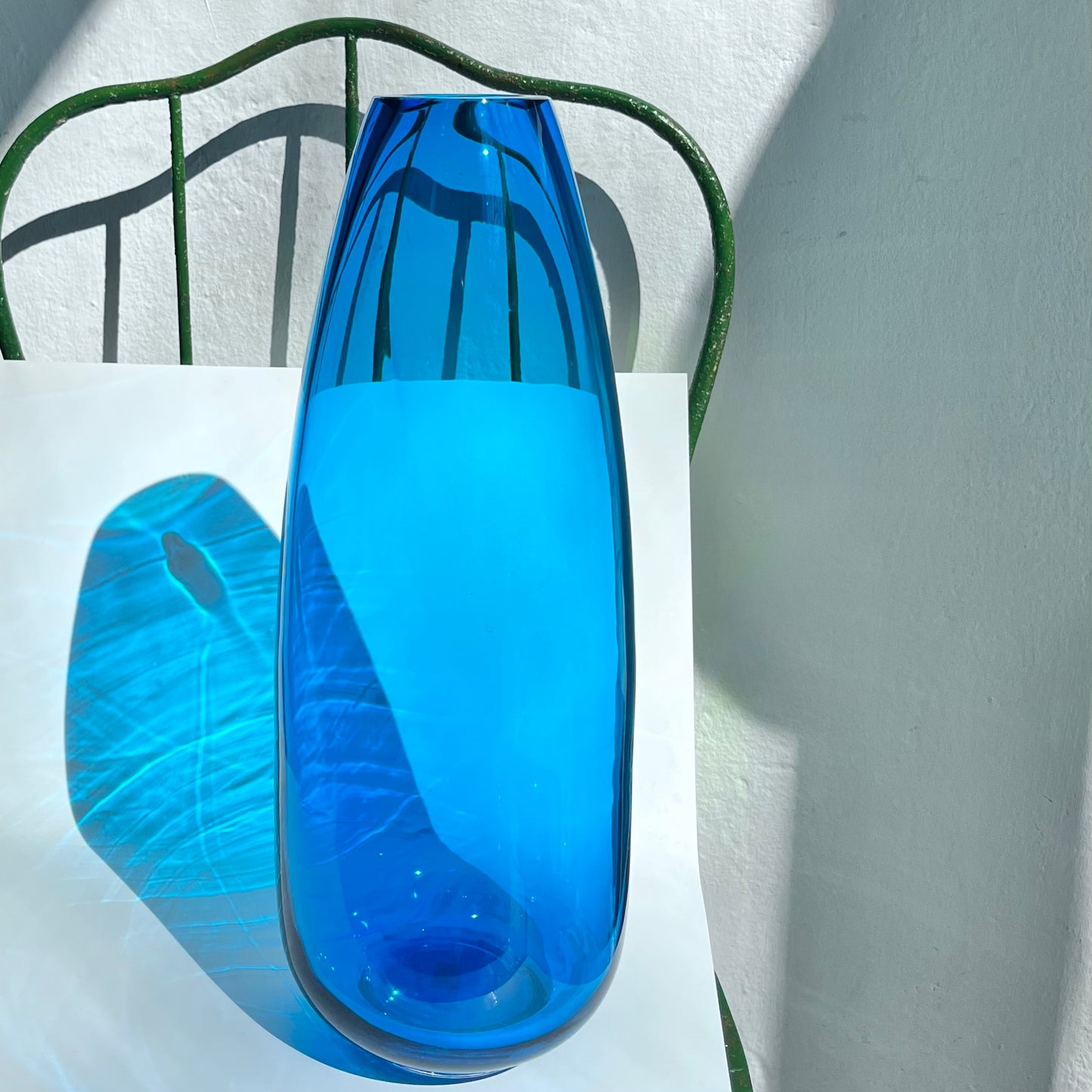Glass Vase FEDERICA Color: Aqua Mare
