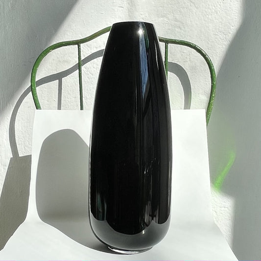 Glass Vase FEDERICA Color: Nero