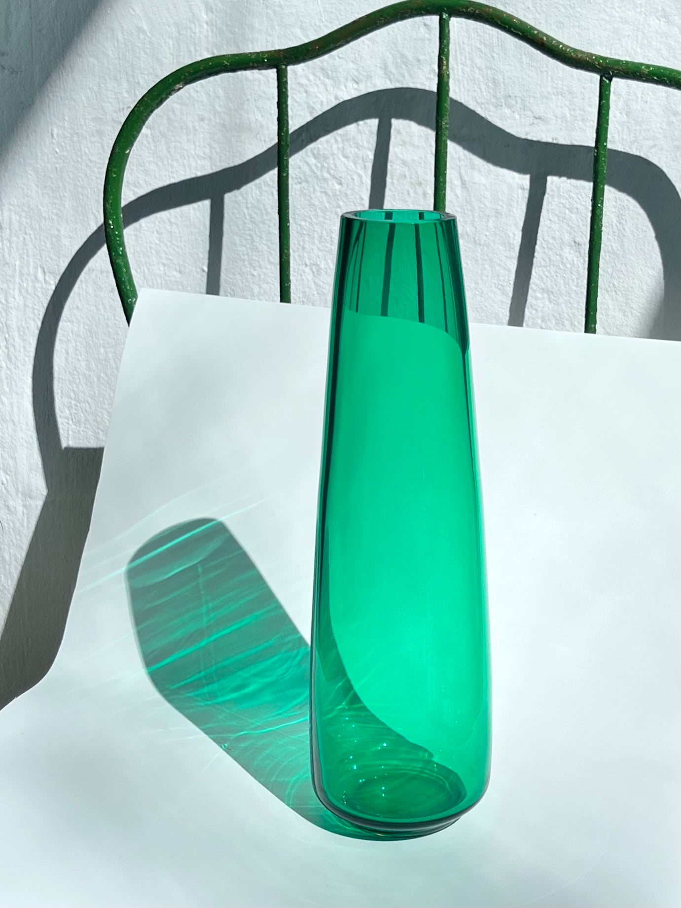 Vase en verre MATTEA Couleur : Vert pétrole