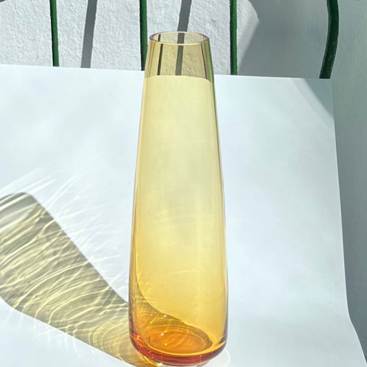 Glass vase MATTEA Color: Amber