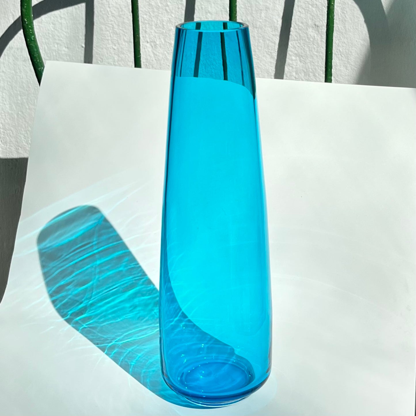 Glass Vase MATTEA Colour: Aqua Mare