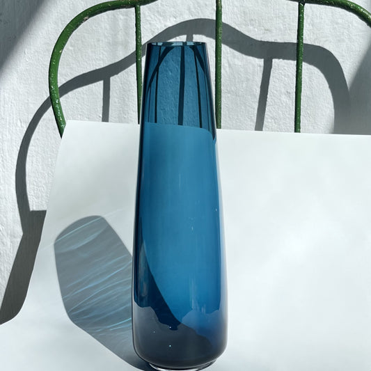Glass vase MATTEA Color: Avio