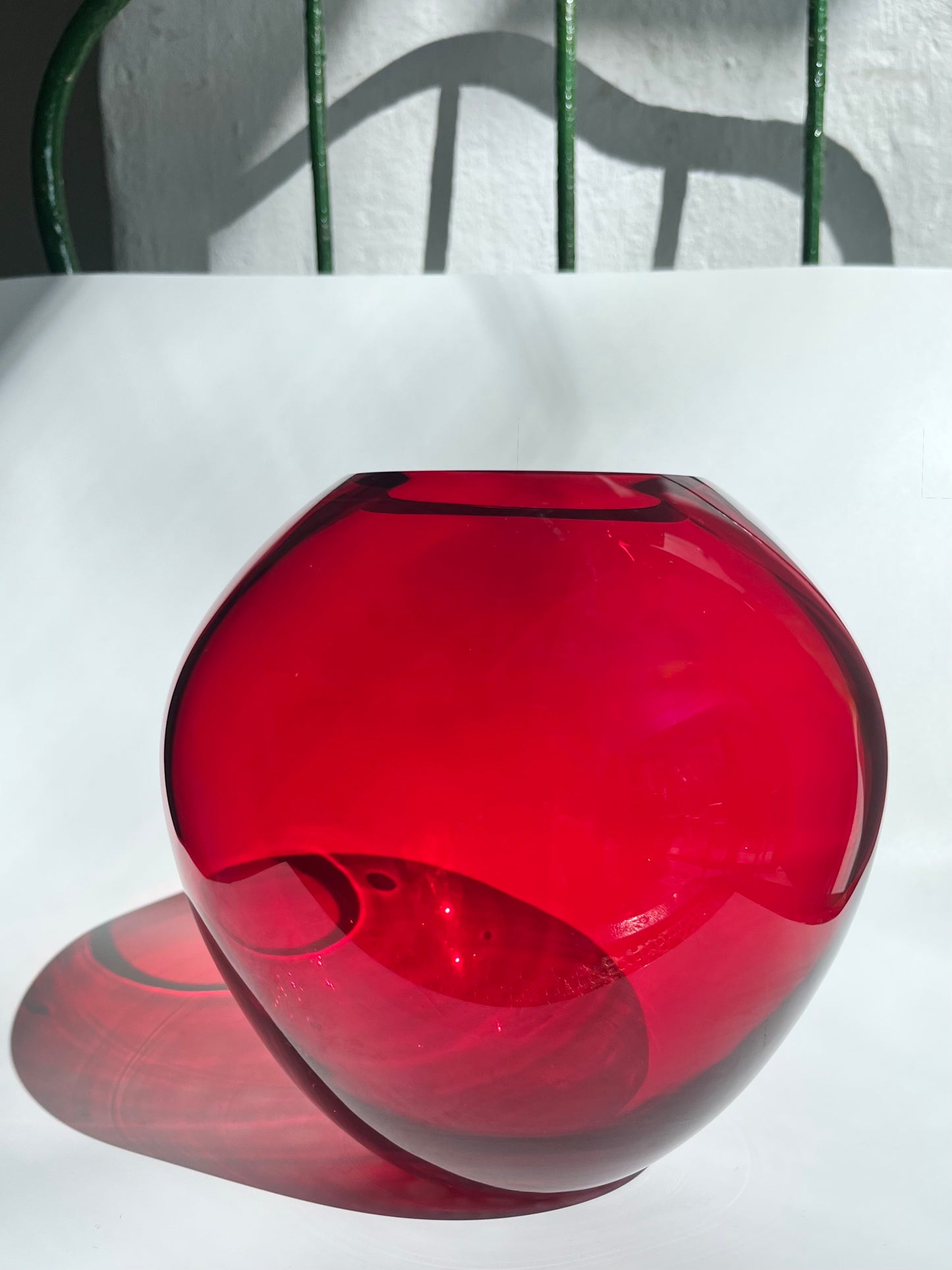 Glasvase THEA Farbe: Rosso H: 17cm