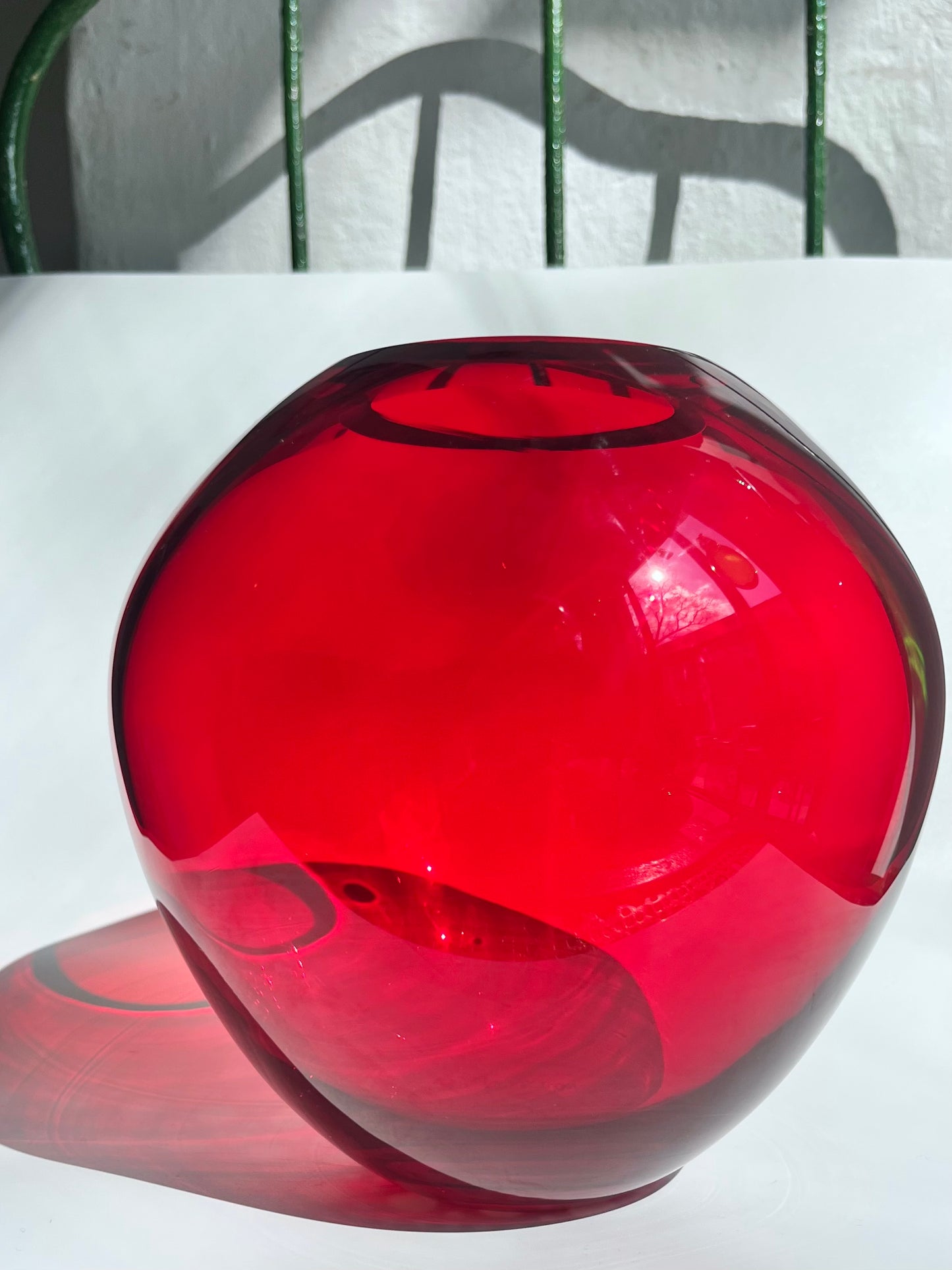 Glasvase THEA Farbe: Rosso H: 17cm