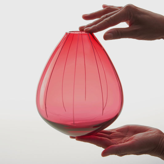 Glass vase TINE Colour: Pink